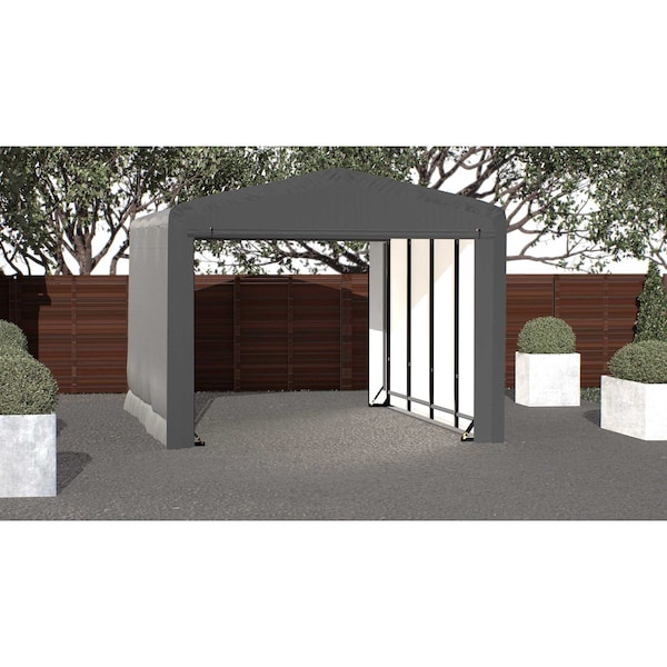 Shelterlogic ShelterTube Wind and Snow-Load Rated Garage, 12x18x10 Gray SQAACC0103C01201810 - main